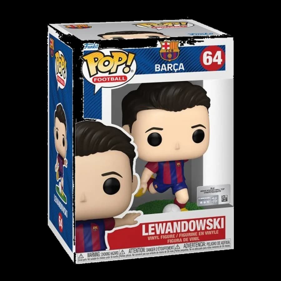 FUNKO POP! FOOTBALL: BARCELONA - LEWANDOWSKI #64 VINYL FIGURE