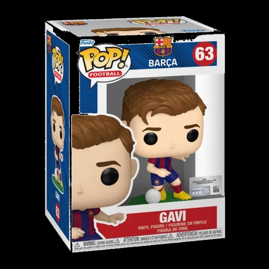 FUNKO POP! FOOTBALL: BARCELONA - GAVI #63 VINYL FIGURE