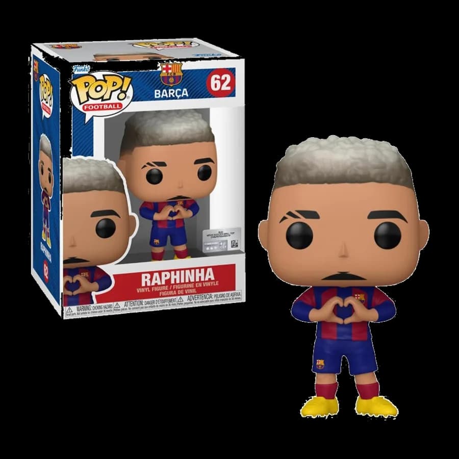 FUNKO POP! FOOTBALL: BARCELONA - RAPHINHA #62 VINYL FIGURE