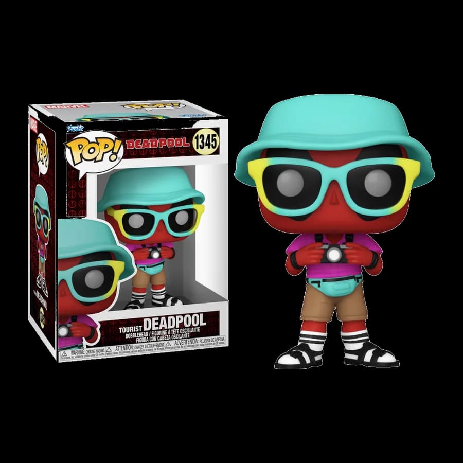 FUNKO POP! MARVEL: DEADPOOL - TOURIST DEADPOOL #1345 BOBBLE-HEAD VINYL FIGURE