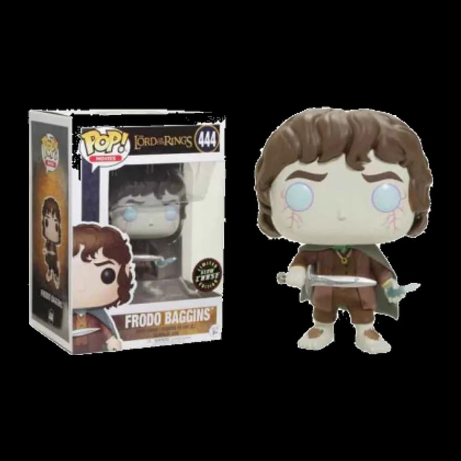 FUNKO POP! MOVIES: LORD OF THE RINGS - FRODO BAGGINS {GLOW CHASE EDITION} #444 VINYL FIGURE