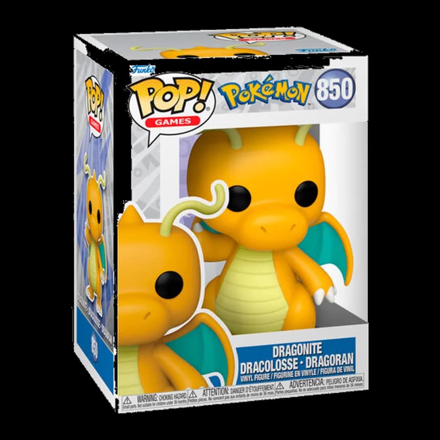 FUNKO POP! GAMES: POKEMON - DRAGONITE #850 VINYL FIGURE