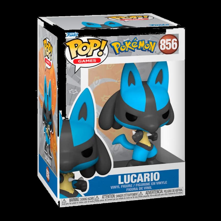 FUNKO POP! GAMES: POKEMON - LUCARIO #856 VINYL FIGURE