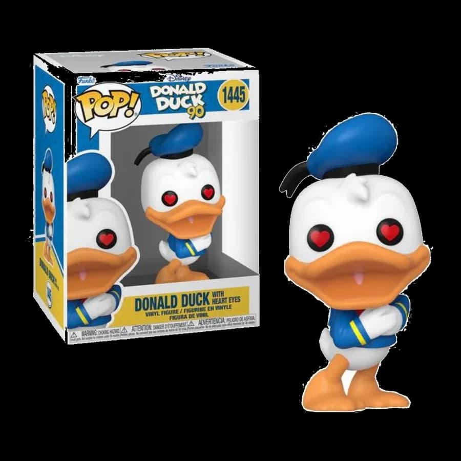 FUNKO POP! DISNEY: DONALD DUCK 90th - DONALD DUCK WITH HEART EYES #1445 VINYL FIGURE