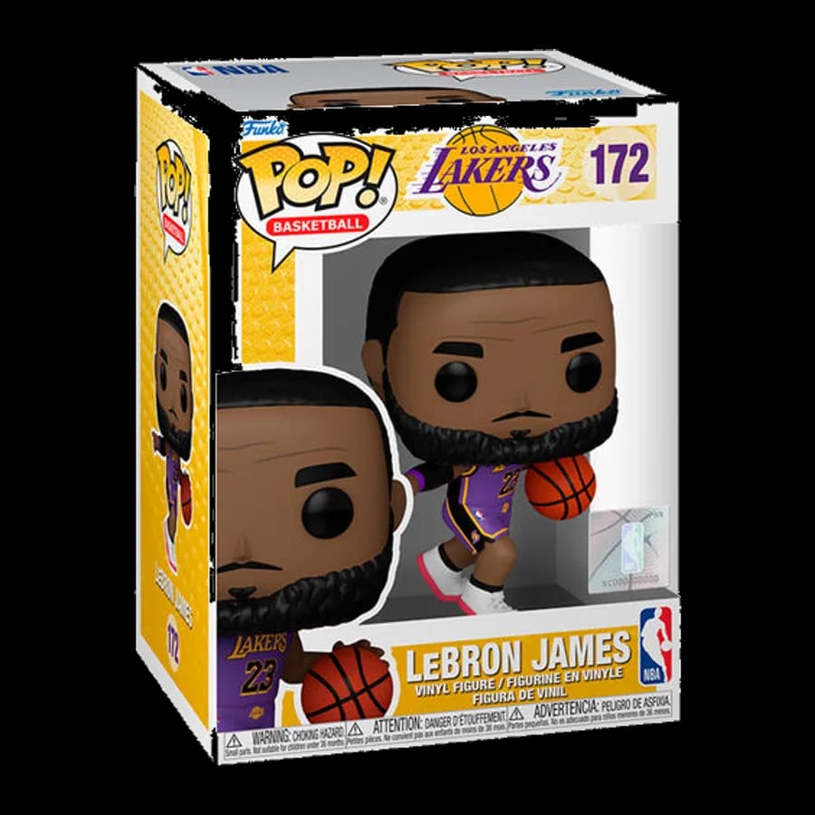 FUNKO POP! BASKETBALL: NBA LOS ANGELES LAKERS - LEBRON JAMES #172 VINYL FIGURE