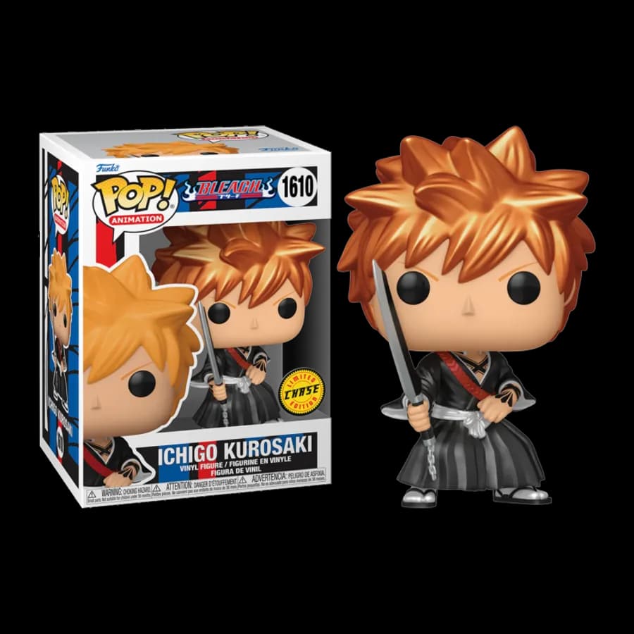FUNKO POP! ANIMATION: BLEACH - ICHIGO KUROSAKI {CHASE EDITION} #1610 VINYL FIGURE