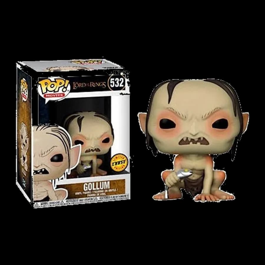 FUNKO POP! MOVIES - THE LORD OF THE RINGS - GOLLUM {CHASE EDITION} #532 VINYL FIGURE