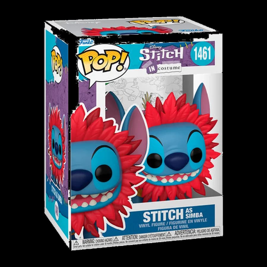 FUNKO POP! DISNEY: STITCH IN COSTUME - STITCH AS SIMBA #1461 VINYL FIGURE