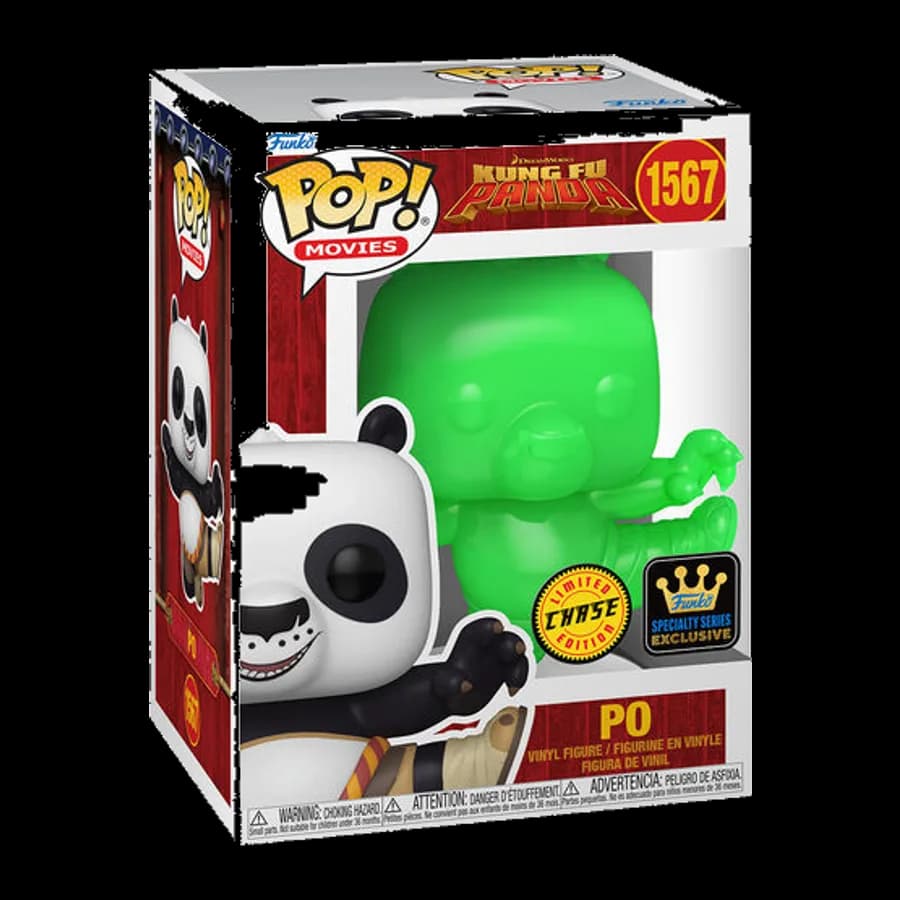FUNKO POP! MOVIES: KUNG FU PANDA - PO (Specialty Series Exclusive) {CHASE EDITION} #1567 VINYL FIGURE