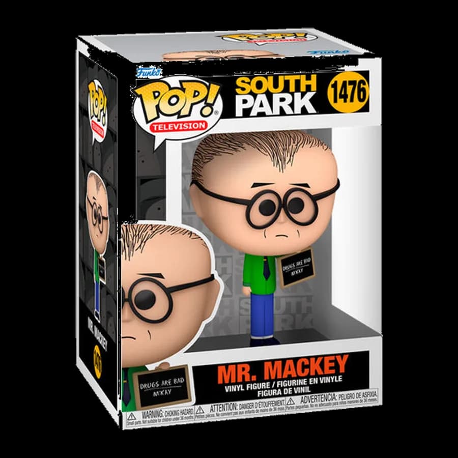 FUNKO POP! TELEVISION: SOUTH PARK - MR. MACKEY WITH SIGN #1476 VINYL FIGURE