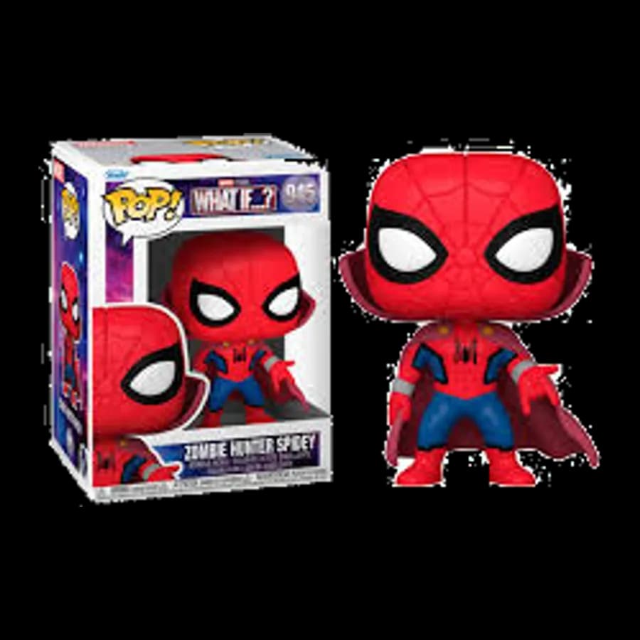 FUNKO POP! MARVEL: WHAT IF...? - ZOMBIE HUNTER SPIDEY #945 BOBBLE-HEAD VINYL FIGURE