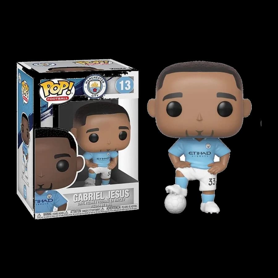 FUNKO POP! FOOTBALL: MANCHESTER CITY - GABRIEL JESUS #13 VINYL FIGURE