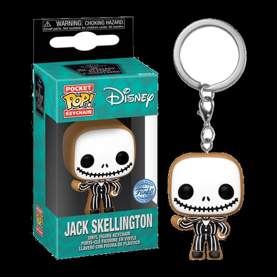FUNKO POCKET POP! JACK SKELINGTON GINGERBREAD (SPECIAL EDITION) VINYL FIGURE KEYCHAIN
