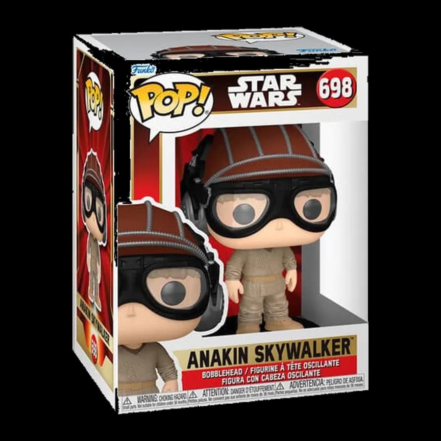 FUNKO POP! DISNEY STAR WARS: EP1 THE PHANTOM MENACE ANNIVERSARY - ANAKIN SKYWALKER #698 BOBBLE-HEAD VINYL FIGURE