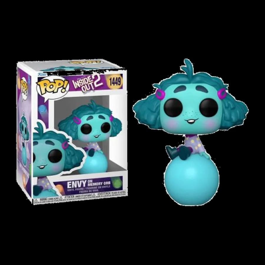 FUNKO POP! DISNEY: INSIDE OUT 2 - ENVY ON MEMORY ORB #1449 VINYL FIGURE