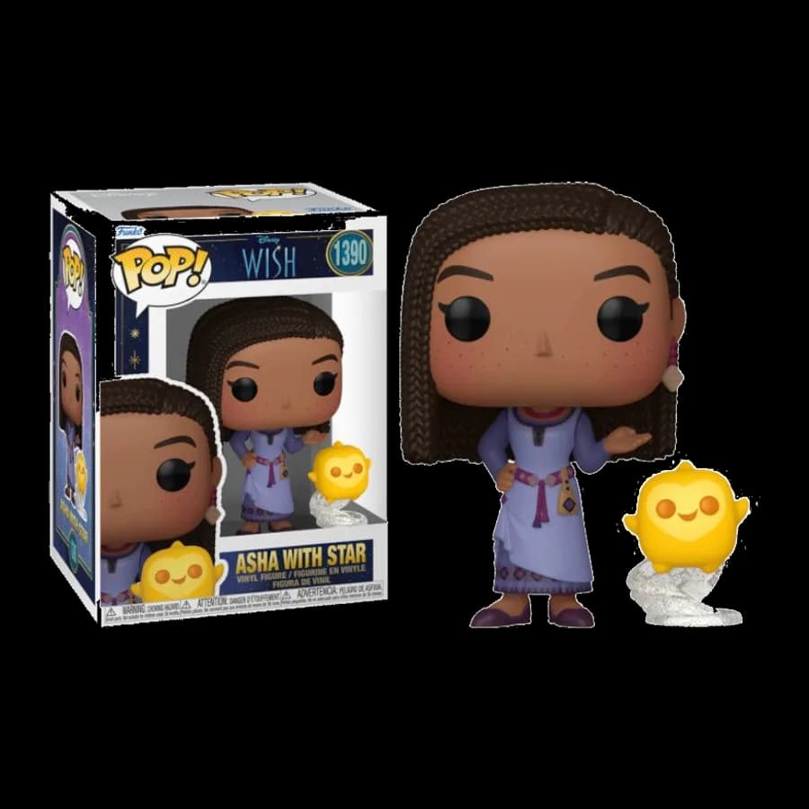 FUNKO POP! DISNEY: WISH - ASHA WITH STAR #1390 VINYL FIGURE