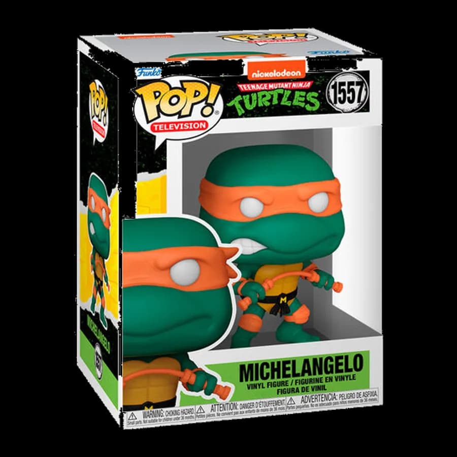 FUNKO POP! TELEVISION: TEENAGE MUTANT NINJA TURTLES - MICHELANGELO #1557 VINYL FIGURE