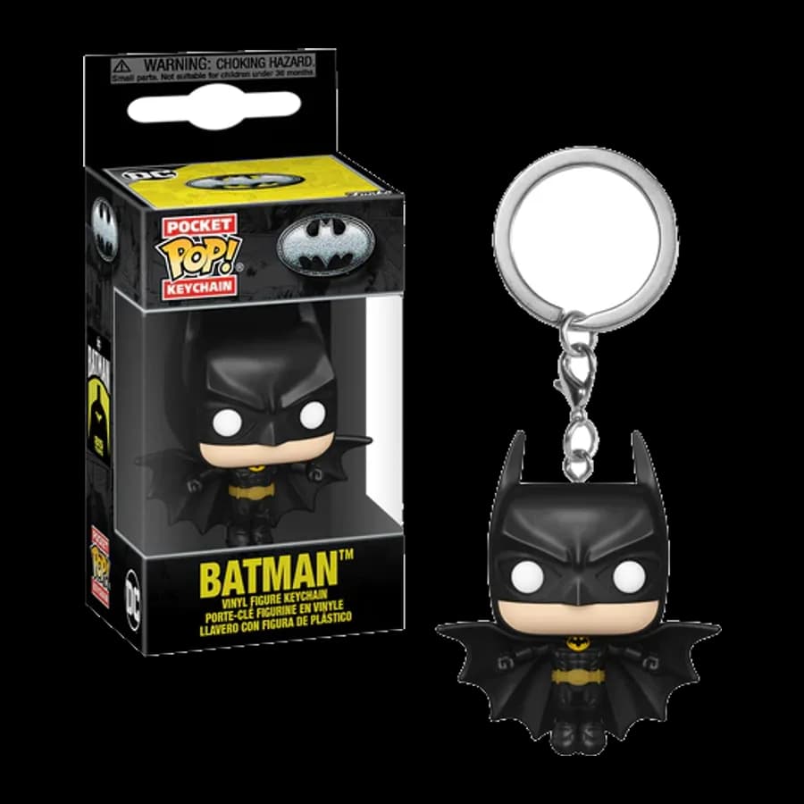 FUNKO POCKET POP! DC: BATMAN 85th ANNIVERSARY - BATMAN (SOARING) VINYL FIGURE KEYCHAIN