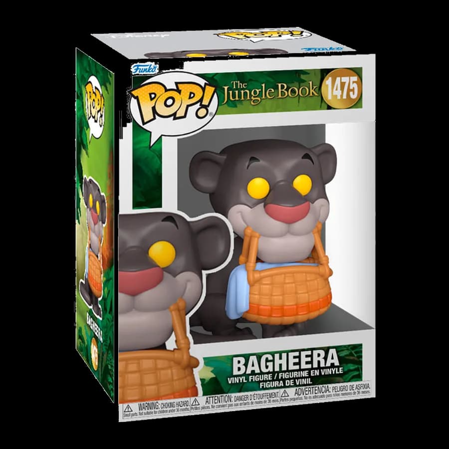 FUNKO POP! DISNEY: THE JUNGLE BOOK - BAGHEERA WITH BASKET #1475 VINYL FIGURE