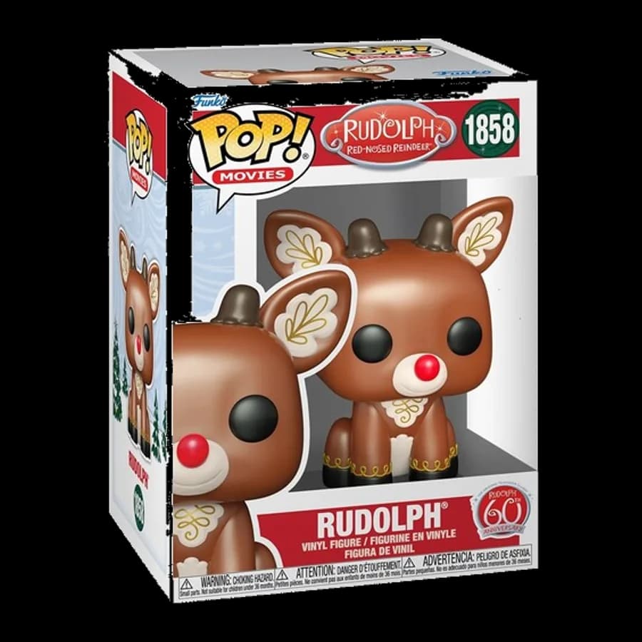 FUNKO POP! MOVIES: RUDOLPH RED-NOSED REINDEER - RUDOLPH (SITTING) #1858 VINYL FIGURE