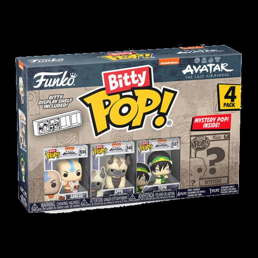 FUNKO BITTY POP! 4-PACK: AVATAR: THE LAST AIRBENDER - AANG VINYL FIGURES