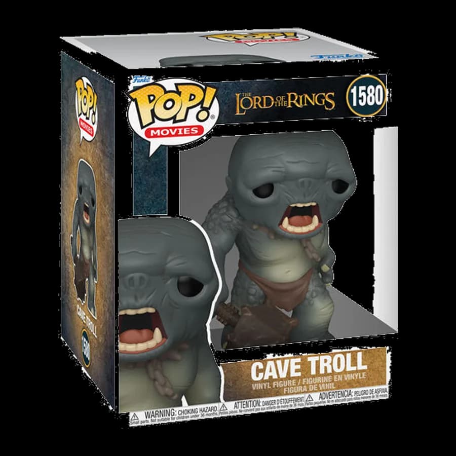 FUNKO POP! SUPER: LORD OF THE RINGS - CAVE TROLL #1580 VINYL FIGURE (6'')