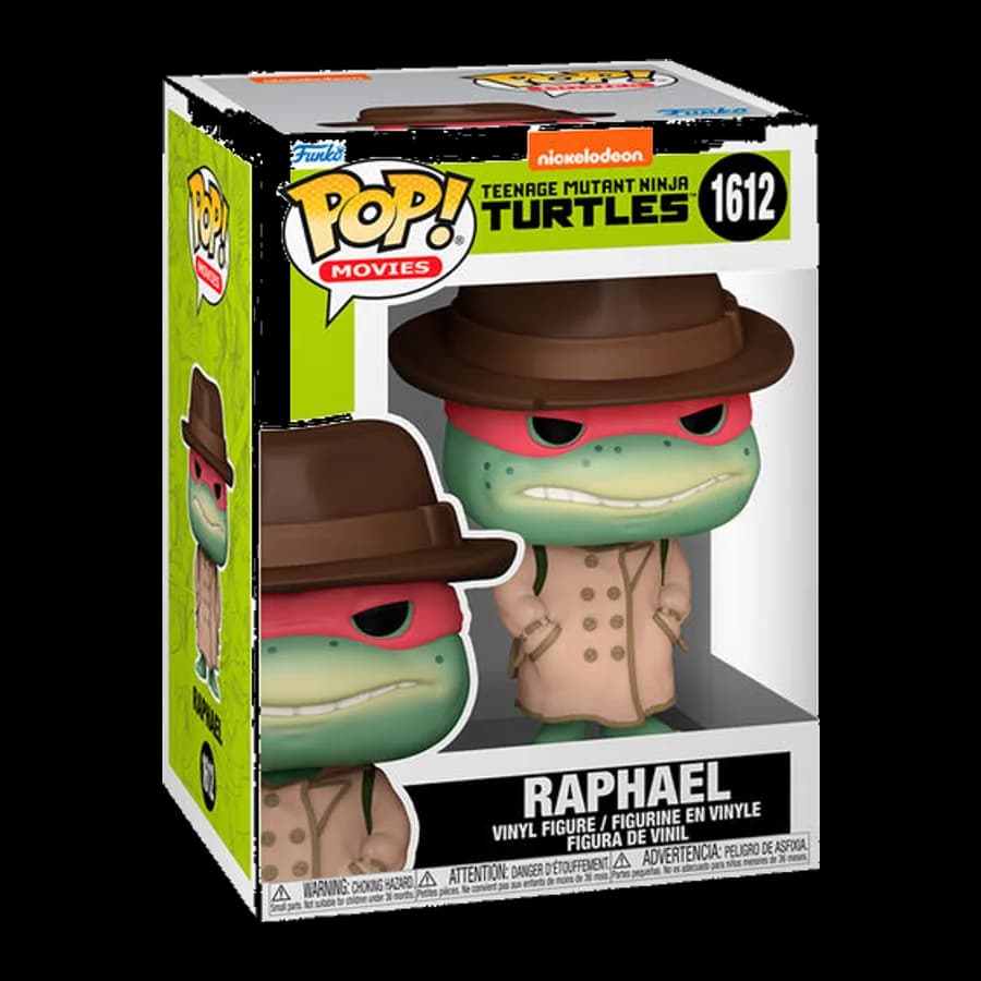FUNKO POP! MOVIES: TEENAGE MUTANT NINJA TURTLES - RAPHAEL WITH COAT & HAT #1612 VINYL FIGURE