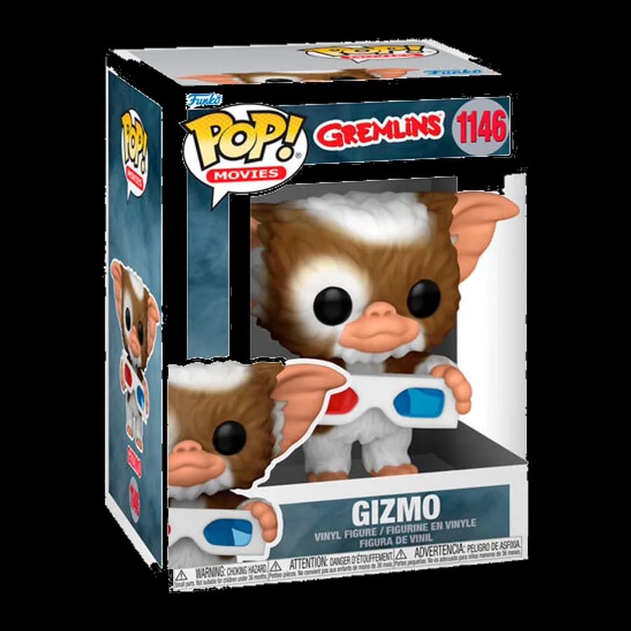 FUNKO POP! MOVIES: GREMLINS - GIZMO WITH 3D GLASSES #1146 VINYL FIGURE