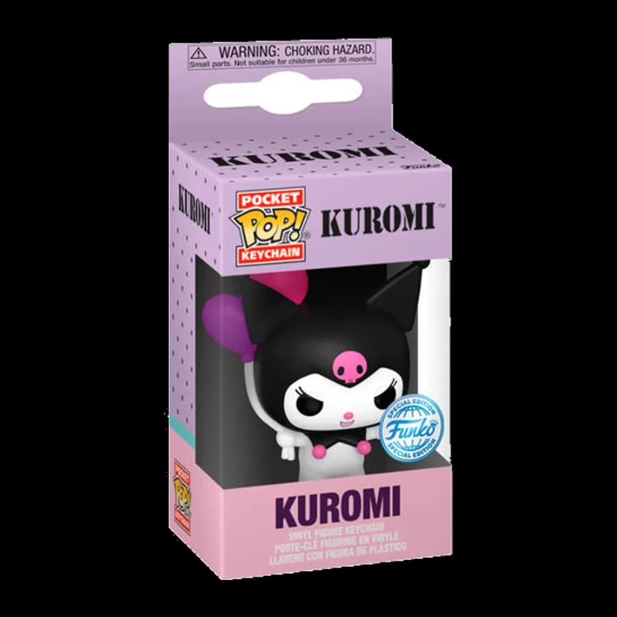 FUNKO POCKET POP! SANRIO: KUROMI - KUROMI BALLOON VINYL FIGURE KEYCHAIN