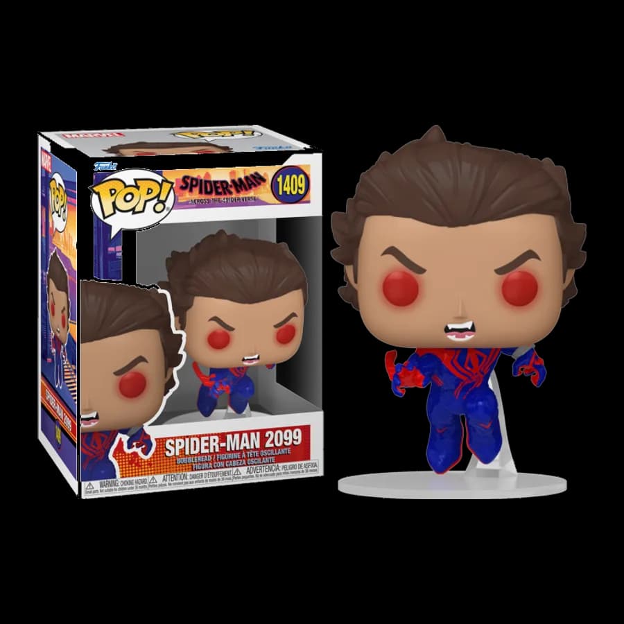 FUNKO POP! MARVEL: SPIDER-MAN ACROSS THE SPIDER-VERSE - SPIDER-MAN 2099 (UN) #1409 BOBBLE-HEAD VINYL FIGURE