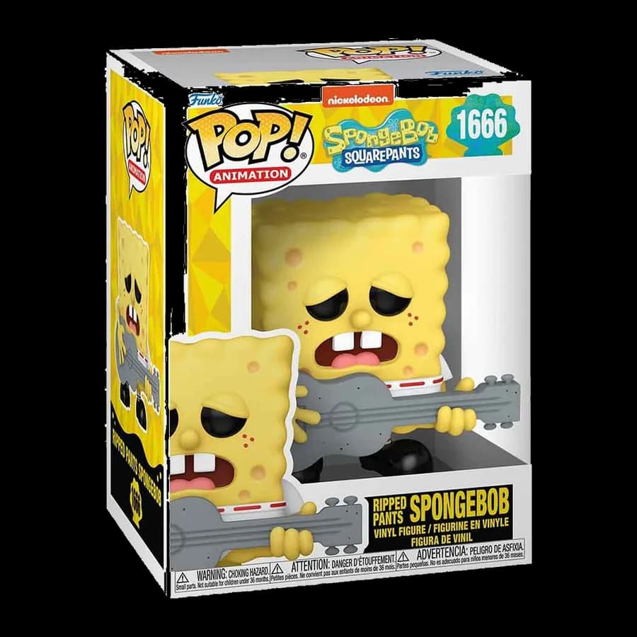 FUNKO POP! ANIMATION: SPONGEBOB SQUAREPANTS - RIPPED PANTS SPONGEBOB #1666 VINYL FIGURE