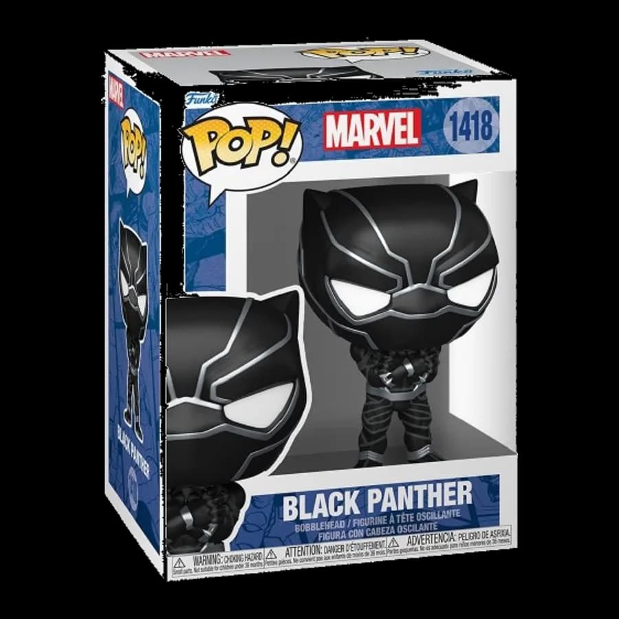 FUNKO POP! MARVEL: NEW CLASSICS - BLACK PANTHER #1418 BOBBLE-HEAD VINYL FIGURE