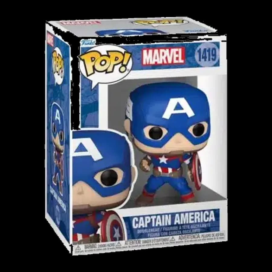 FUNKO POP! MARVEL: NEW CLASSICS - CAPTAIN AMERICA #1419 BOBBLE-HEAD VINYL FIGURE