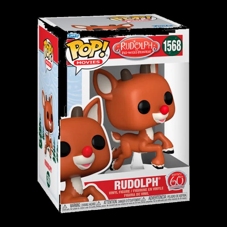 FUNKO POP! MOVIES: RUDOLPH THE RED NOSED REINDEER - RUDOLPH (FLYING) #1568 VINYL FIGURE