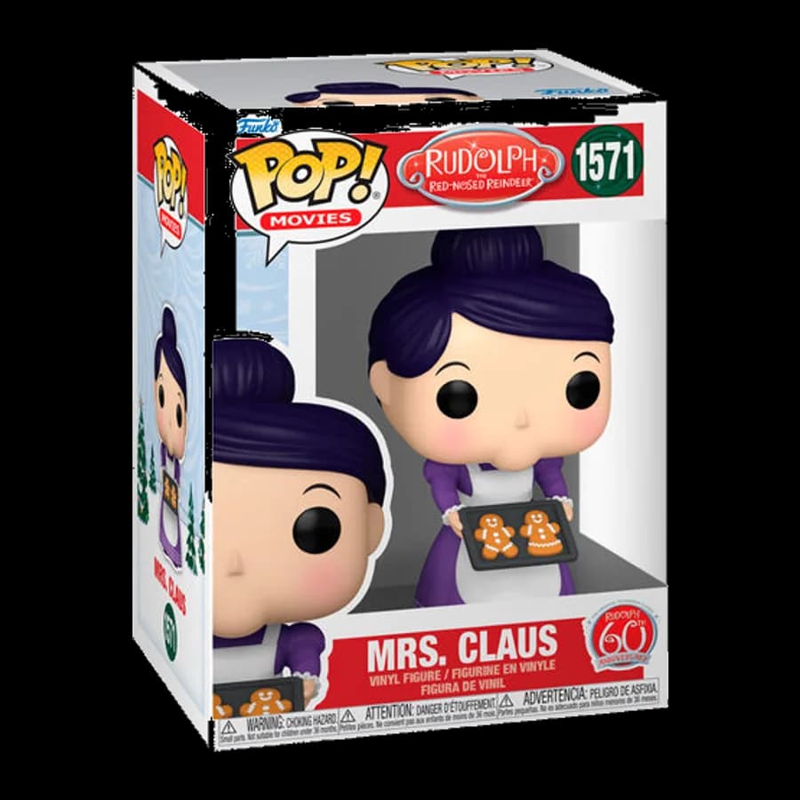FUNKO POP! MOVIES: RUDOLPH THE RED NOSED REINDEER - MRS. CLAUS #1571 VINYL FIGURE