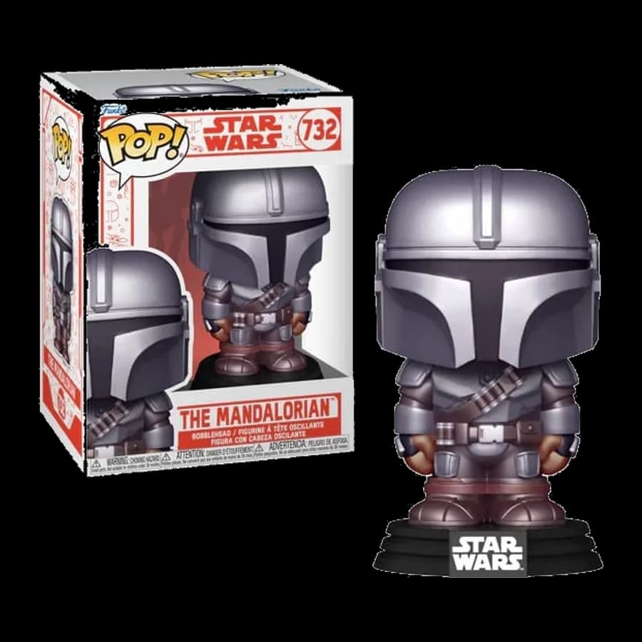 FUNKO POP! DISNEY STAR WARS: HOLIDAY - THE MANDALORIAN #732 BOBBLE-HEAD VINYL FIGURE