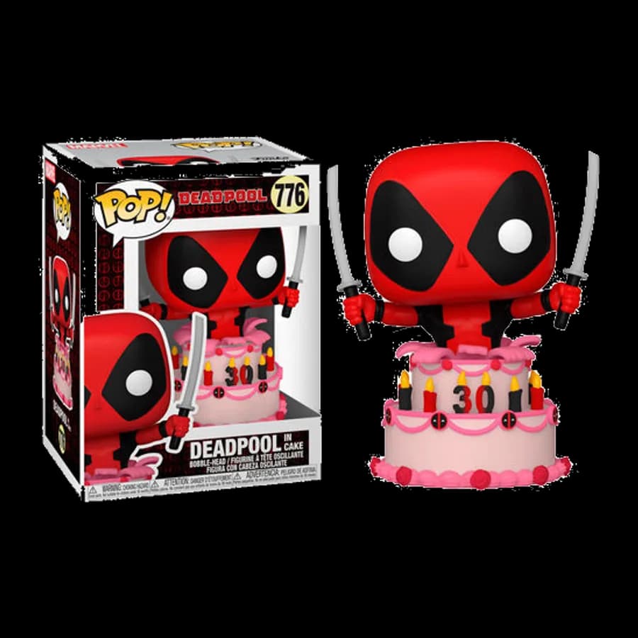 FUNKO POP! MARVEL: DEADPOOL 30th - DEADPOOL IN CAKE #776 VINYL FIGURE