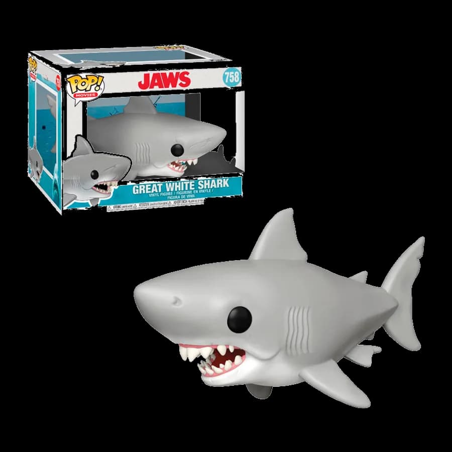 FUNKO POP! SUPER MOVIES: JAWS - GREAT WHITE SHARK #758 VINYL FIGURE (6'')