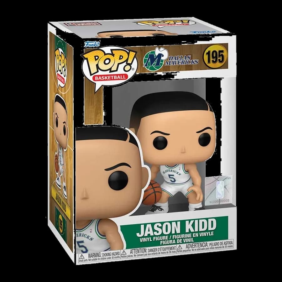FUNKO POP! BASKETBALL: DALLAS MAVERICKS - JASON KIDD #195 VINYL FIGURE