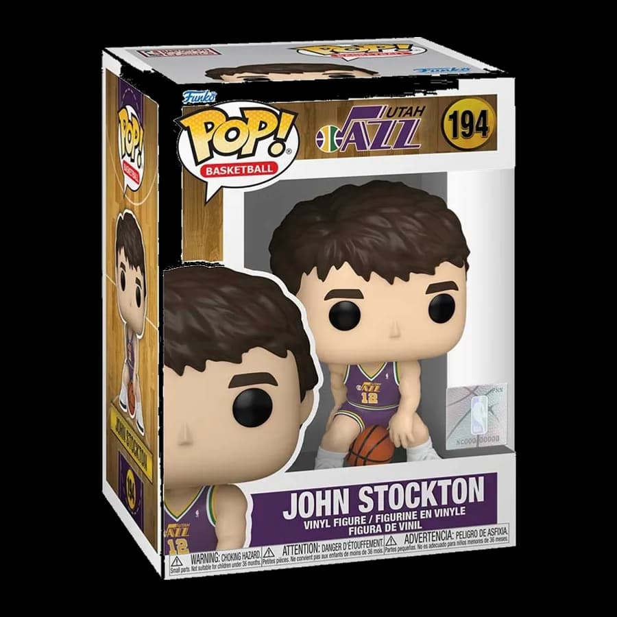 FUNKO POP! BASKETBALL: UTAH JAZZ - JOHN STOCKTON #194 VINYL FIGURE