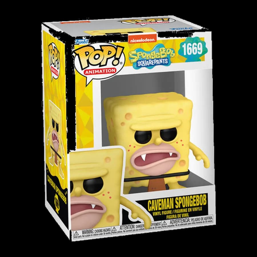 FUNKO POP! ANIMATION: SPONGEBOB SQUAREPANTS - CAVEMAN SPONGEBOB #1669 VINYL FIGURE