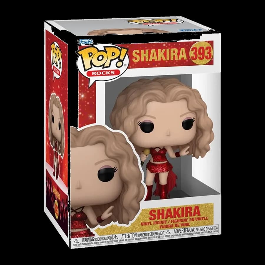 FUNKO POP! ROCKS: SHAKIRA (SUPER BOWL GLITTER) #393 VINYL FIGURE
