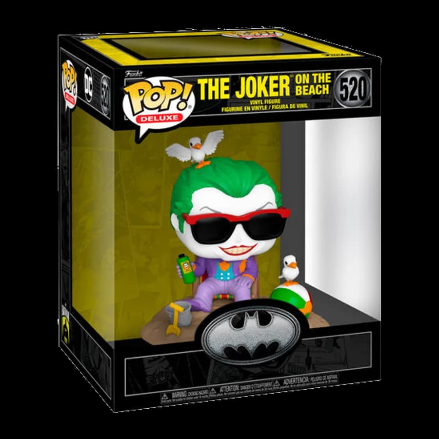 FUNKO POP! DELUXE DC: BATMAN 85th ANNIVERSARY - THE JOKER (BEACH) #520 VINYL FIGURE (6'')