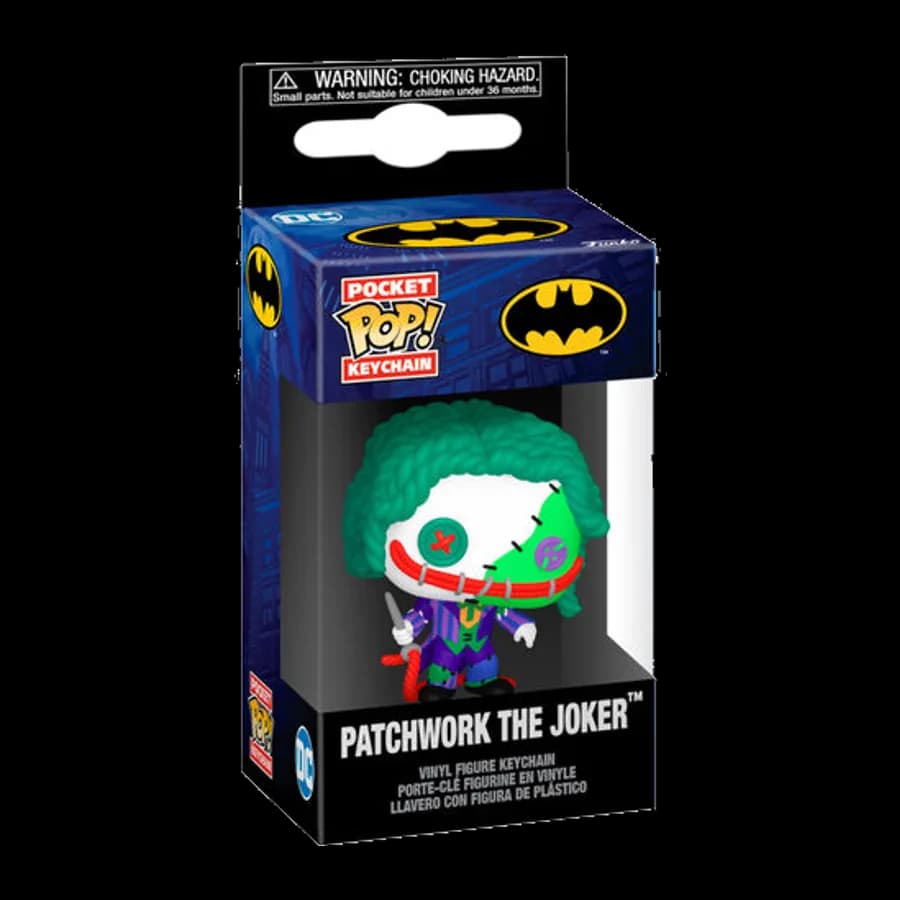 FUNKO POCKET POP! DC: BATMAN - PATCHWORK THE JOKER VINYL FIGURE KEYCHAIN