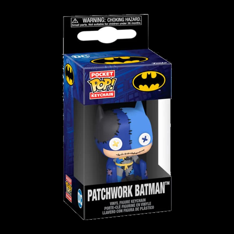 FUNKO POCKET POP! DC PATCHWORK - BATMAN VINYL FIGURE KEYCHAIN