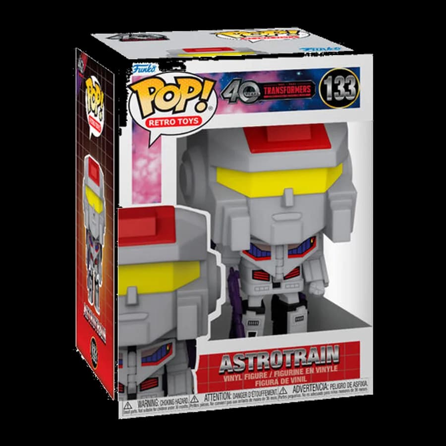 FUNKO POP! RETRO TOYS: TRANSFORMERS 40 YEARS - ASTROTRAIN #133 VINYL FIGURE