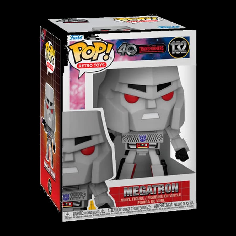 FUNKO POP! RETRO TOYS: TRANSFORMERS 40 YEARS - MEGATRON #132 VINYL FIGURE