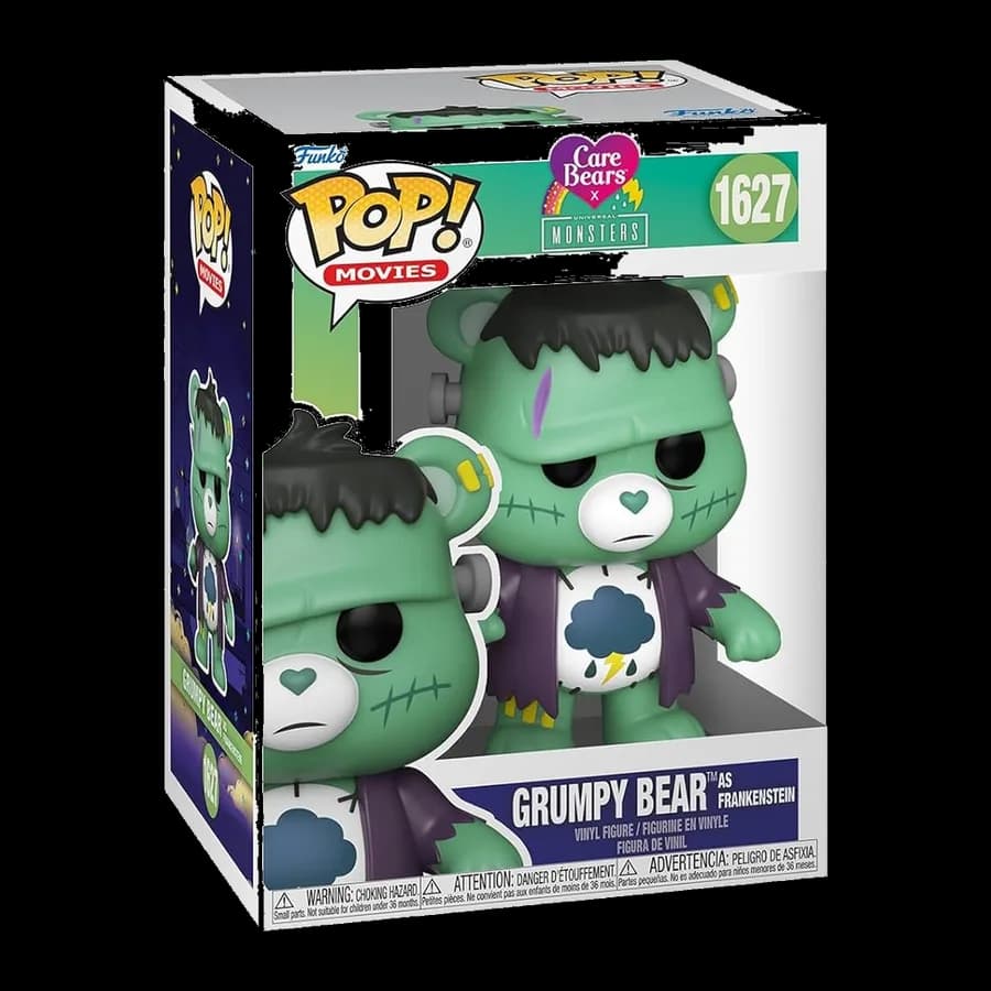 FUNKO POP! MOVIES: CAREBEARS x UNIVERSAL MONSTERS - GRUMPY BEAR AS FRANKENSTEIN #1627 VINYL FIGURE