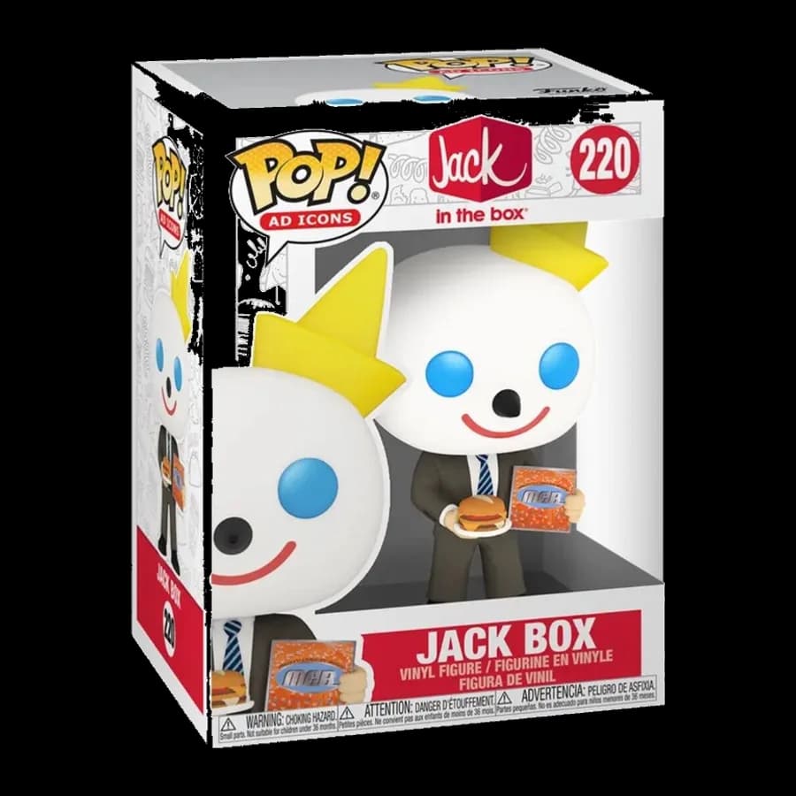 FUNKO POP! AD ICONS: JACK IN THE BOX - JACK BOX (WITH MCA) #220 VINYL FIGURE
