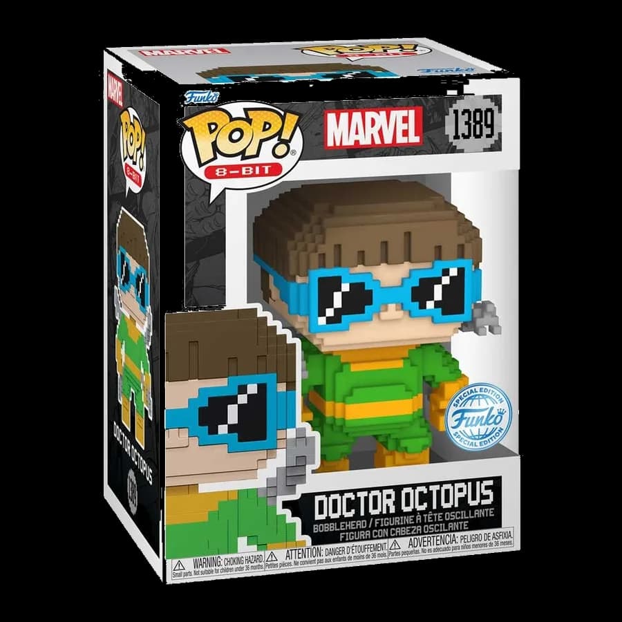 FUNKO POP! 8-BIT MARVEL: SPIDER-MAN - DOCTOR OCTOPUS (SPECIAL EDITION) #1389 BOBBLE-HEAD VINYL FIGURE